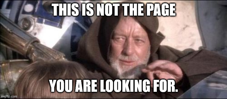 This is not the page you're looking for.